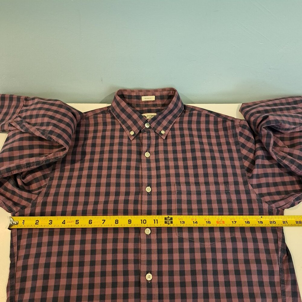 J. Crew Men's Small Tailored Fit Long Sleeve Button Down Shirt Style #51382 - Picture 9 of 13